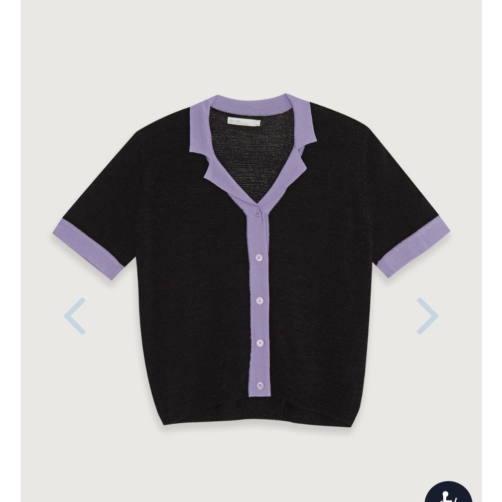Oak and fort knit button up